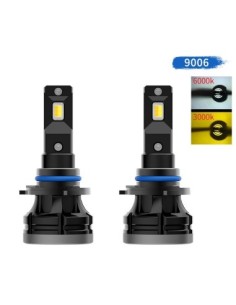 Set of 2 HB4 / 9006 Canbus Car LED Lights, 3000K/6000K,...
