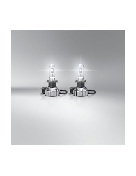 Set of 2 Osram Smart LED H7 Bulbs, +330%, 16W, 12V, Rar Approval