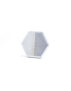Hexagonal Reflector with Adhesive, 1202 Uo6, White Was