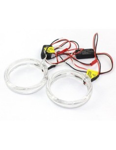 Set 2 LED car rings diameter 80mm with Dimming function...
