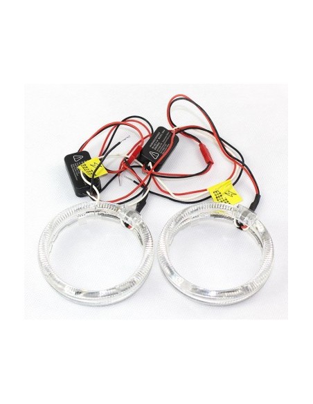 Set 2 LED car rings diameter 80mm with Dimming function LR-80MM