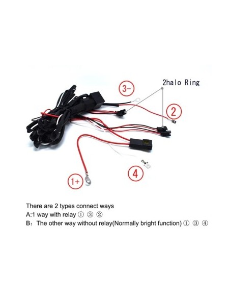 Kit Angel Eyes LED COTTON for BMW E46 Coupe/Cabrio with Facelift (2003 - 2006), projector headlight 4X106mm