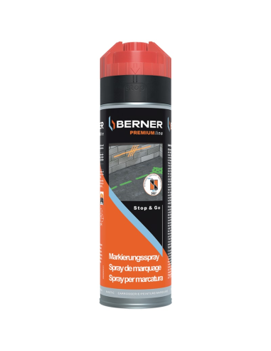 Berner Green Industrial Marking Spray Paint, 500ml