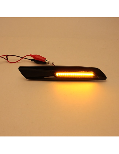 Set of 2 Black LED Wing Indicators for BMW E60,...