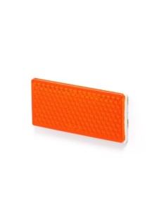 Rectangular Reflector with Adhesive 50P Up-105X48 Orange Was
