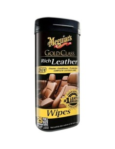 Meguiar's Gold Class Rich Leather Wipes, 25 pcs