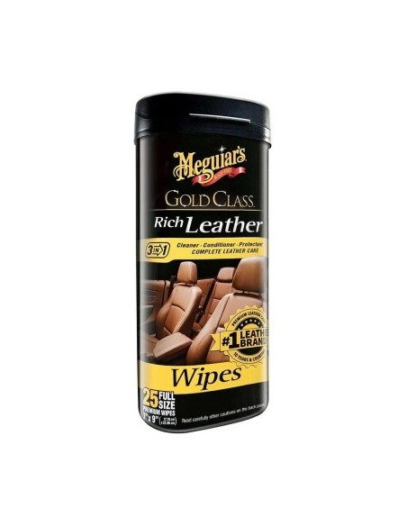 Meguiar's Gold Class Rich Leather Wipes, 25 db