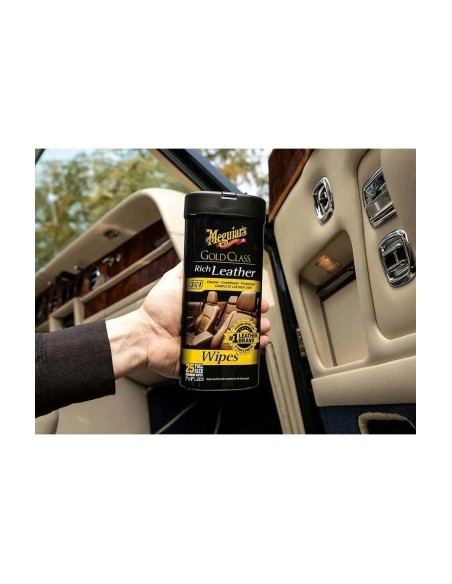Meguiar's Gold Class Rich Leather Wipes, 25 db