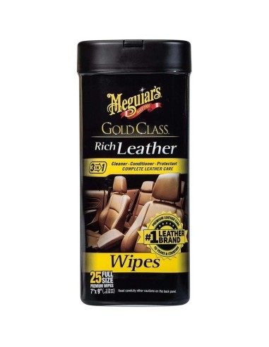 Meguiar's Gold Class Rich Leather Wipes, 25 db