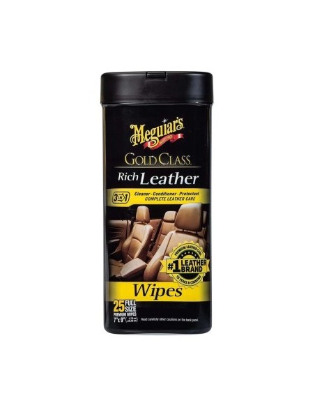 Meguiar's Gold Class Rich Leather Wipes, 25 db