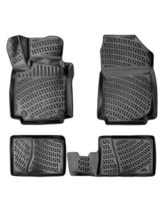 Rubber floor mat set for Renault Symbol II 2008-2013