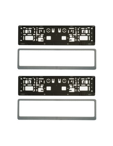 Carbon License Plate Holder Set 2 pcs Mega Drive