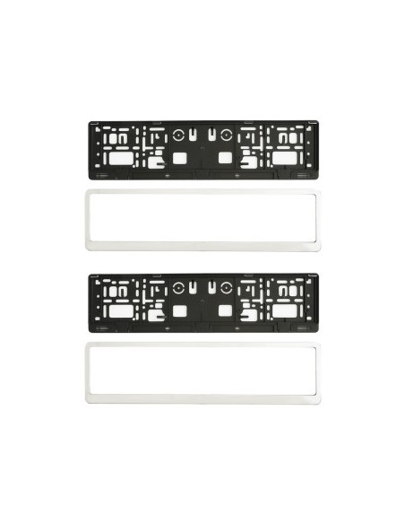 Suport Numar Inmatriculare Cromat Set 2 Buc Mega Drive