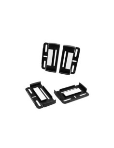 Slim Black License Plate Holder Set 4pcs