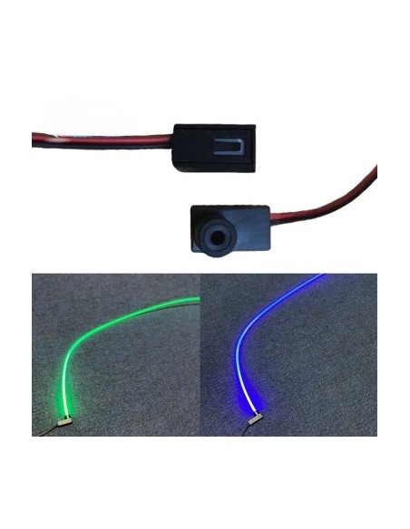 Blue Ambient Lights with a LED source and 1m Fiber Optic