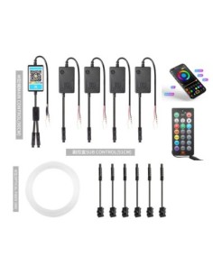 Wireless Ambient Light Kit 8 meters with 6 RGB LED...
