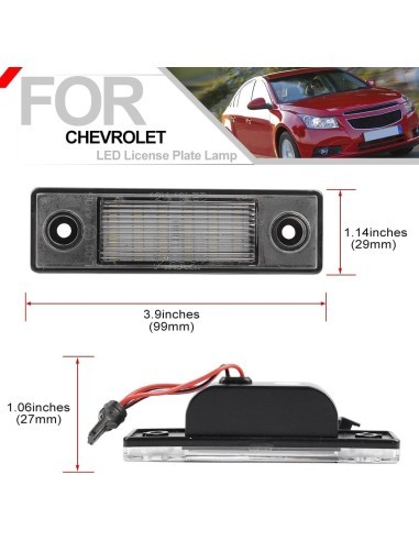 Set Lampi Numar Led pentru Chevrolet Cruze, Spark