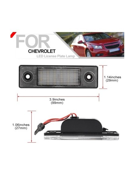 Set Lampi Numar Led pentru Chevrolet Cruze, Spark