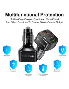 Автомобилно зарядно 12-24V Fast Charge с PD порт 20W и... 2