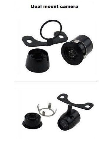 Rearview Camera with 2 Mounting Systems