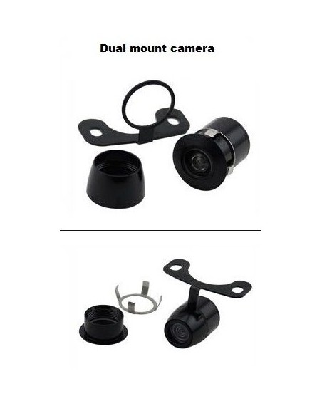 Rearview Camera with 2 Mounting Systems