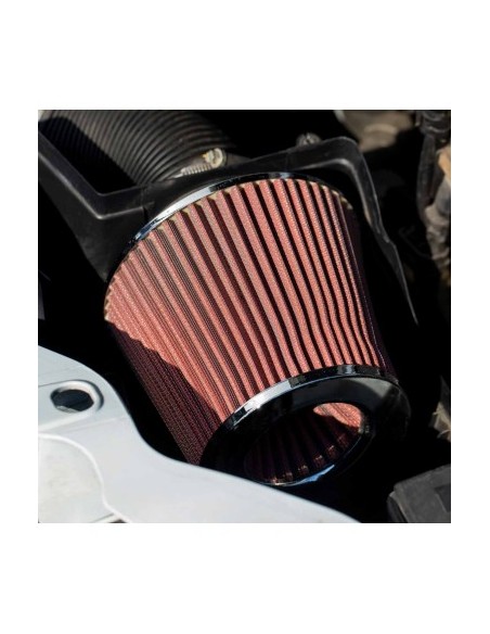 Universal Car Air Intake Sport Filter, Carbon 160x155x118mm with adapters
