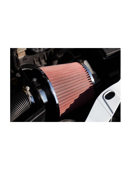 Universal Car Air Intake Sport Filter, Carbon 160x155x118mm with adapters