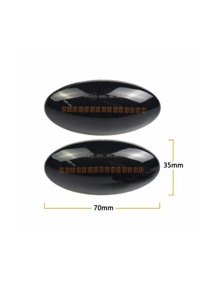 Set of 2 Dynamic Sequential LED Wing Indicators for Opel Agila MK2