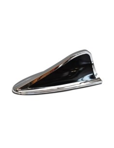 Shark Fin Car Antenna Ornament, Black/Silver