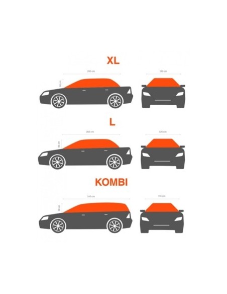 Car cover for sedan cars Carpasssion XL 295 x 130 x 68 cm