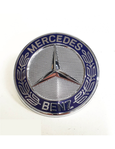 Hood emblem for Mercedes Benz 57mm, Blue