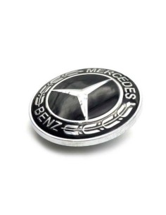 Емблема капак отпред за Mercedes Benz 57MM Черен 2