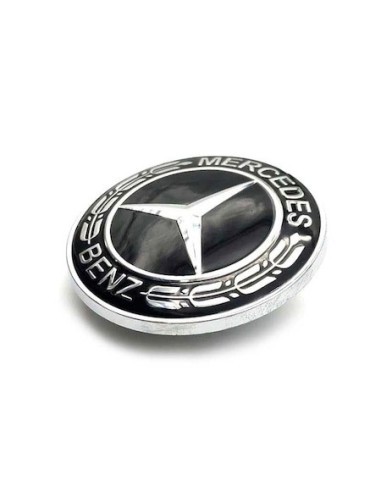 Hood emblem for Mercedes Benz 57MM Black