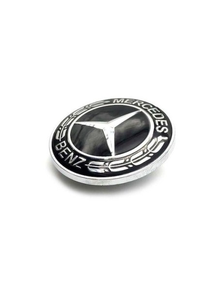 Hood emblem for Mercedes Benz 57MM Black