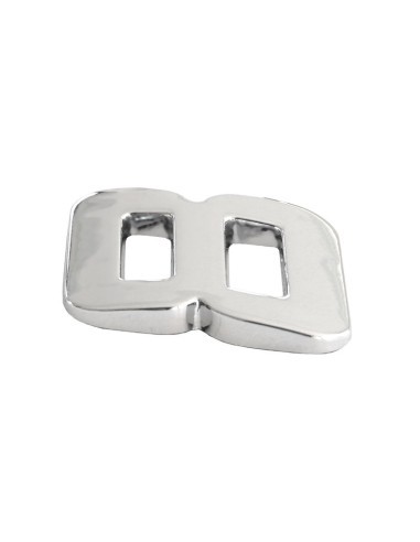 Ornament Auto 3D Cifra 8 26 MM Cromat