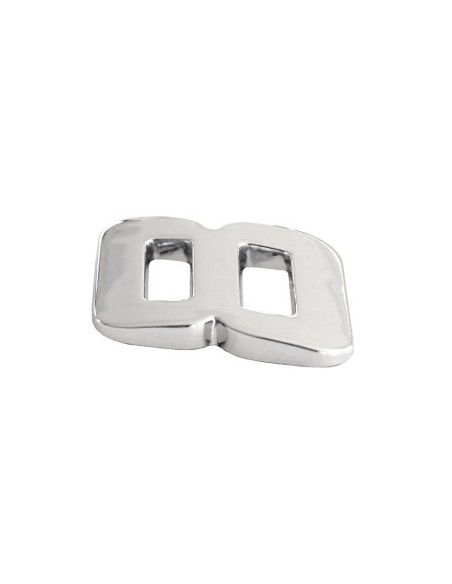 Ornament Auto 3D Cifra 8 26 MM Cromat