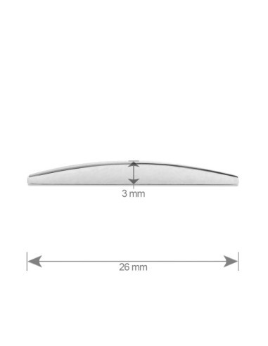 Ornament Auto 3D Cifra 8 26 MM Cromat