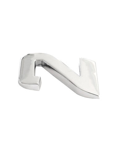 3D Car Ornament Number 2 26 MM Chrome