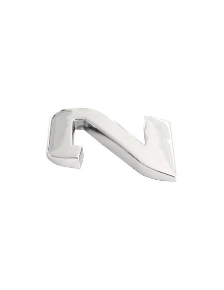 3D Car Ornament Number 2 26 MM Chrome