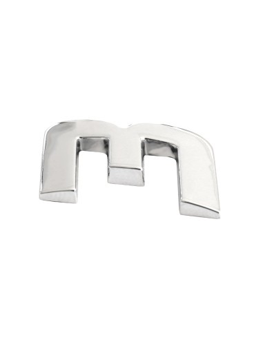 3D Car Ornament Number 3 26 MM Chrome