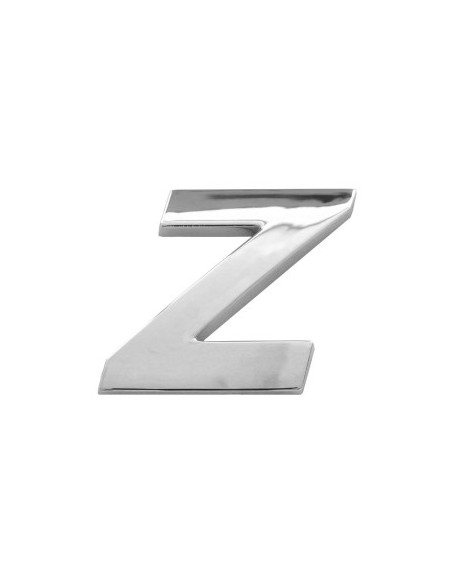 3D Car Ornament Letter Z 26 MM Chrome
