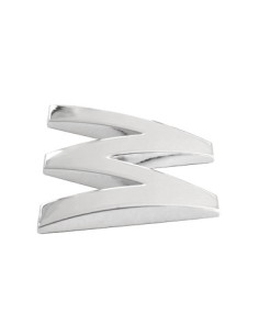 3D Car Ornament Letter W 26 MM Chrome 2