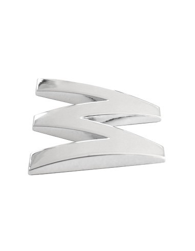 3D Car Ornament Letter W 26 MM Chrome