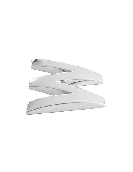 3D Car Ornament Letter W 26 MM Chrome