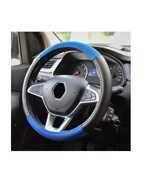 Black and Blue Steering Wheel Cover 37-39cm, Umbrella