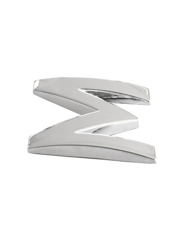 3D Car Ornament Letter M 26 MM Chrome