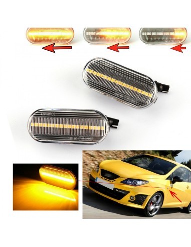 Set of 2 Dynamic LED Wing Indicators for Seat...