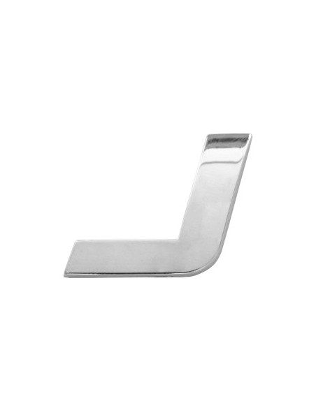 3D Car Ornament Letter J 26 MM Chrome