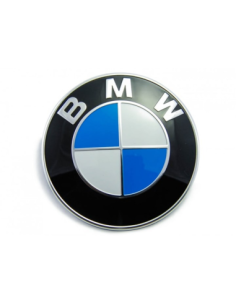 Compatible BMW emblem for hood or trunk 74 mm, Blue