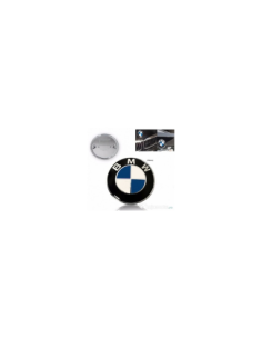 Compatible BMW emblem for hood or trunk 74 mm, Blue 2